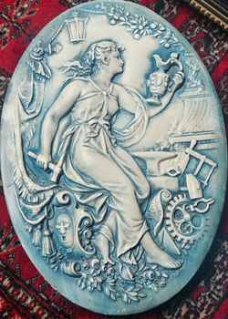 Antique Sculpture Wall Plaque (2)