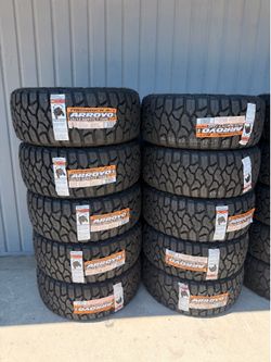 33x12.50r17 Arroyo tires nuevas con 50,000 millas de garantía las 4