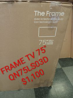 SAMSUNG 75"INCH QLED 4K THE FRAME LS03D