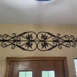 Estate sale- Decorative Iron Art.  56”x 15”