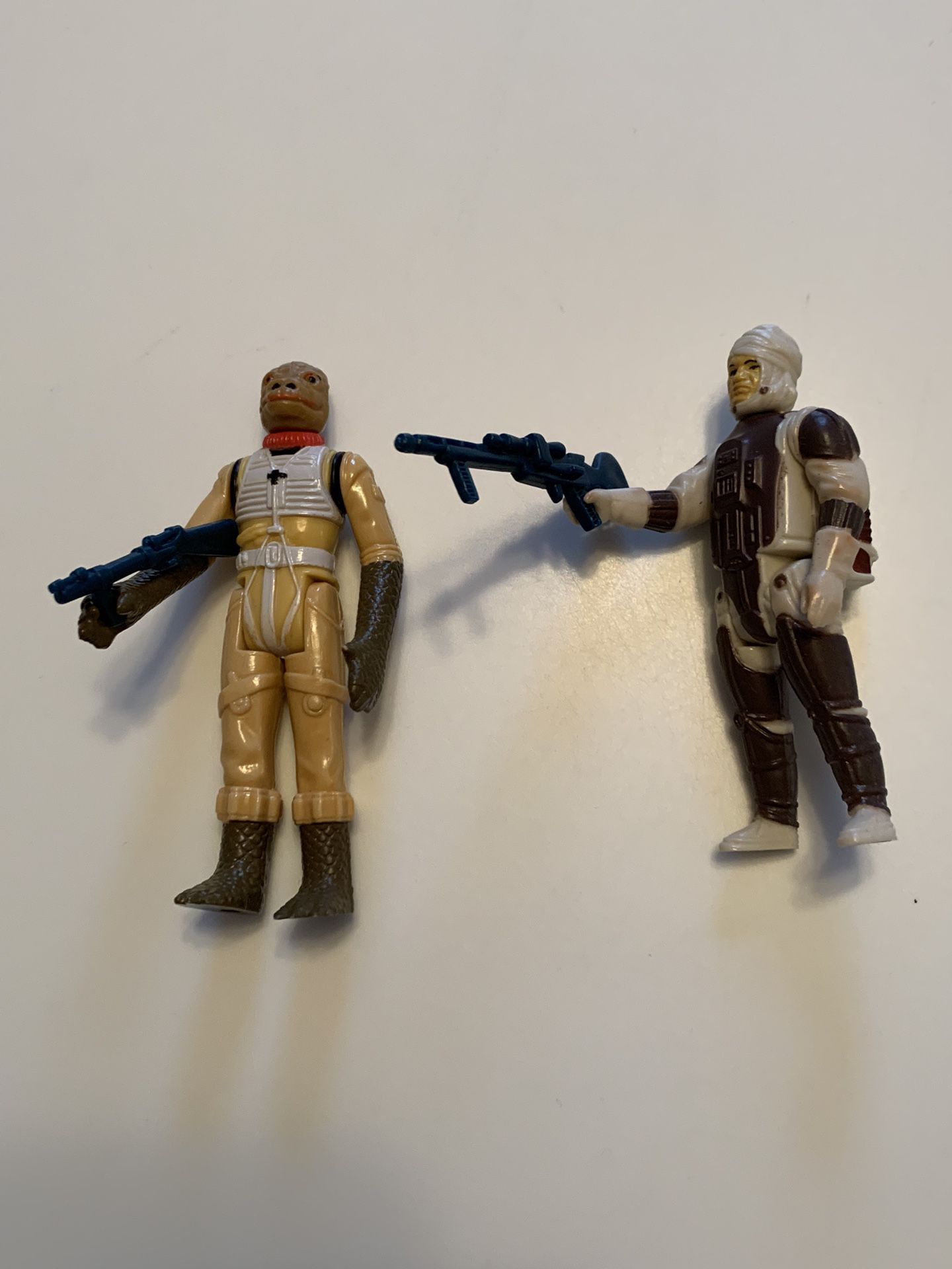 STAR WARS BOUNTY HUNTERS:  DENGAR & BOSSK from 1980 with WEAPONS