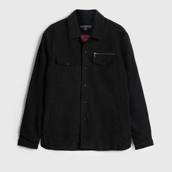 John Varvatos Callum Jacket Black Size EU 44 - Retail $498