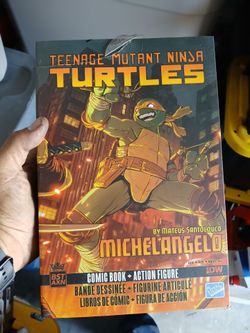 Michelangelo w/ comic book