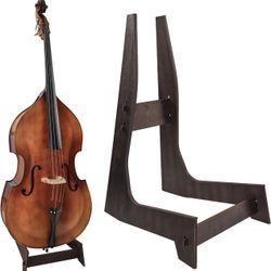 Double Bass Stand, Sturdy and Portable Upright 