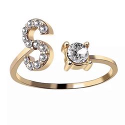 S Letter Ring 