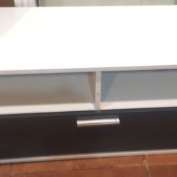 TV Television Stand Cabinet Modern Design White Black 63 L X 14 W X 16 H