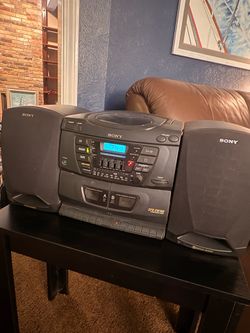 Sony Boom Box with CD & cassette players