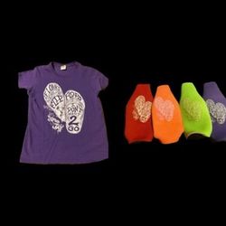 T-shirt And Matching Bottle Cozies 