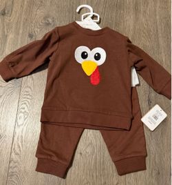2-Piece Thanksgiving Turkey Outfit SZ 9M New