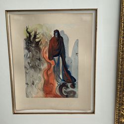 Salvador Dali (1(contact info removed)) wood cut The Divine Comedy