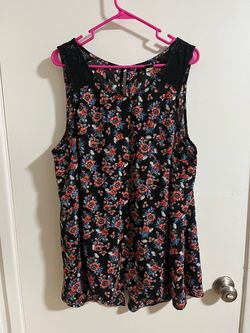 3X Torrid Floral Tank Top Blouse