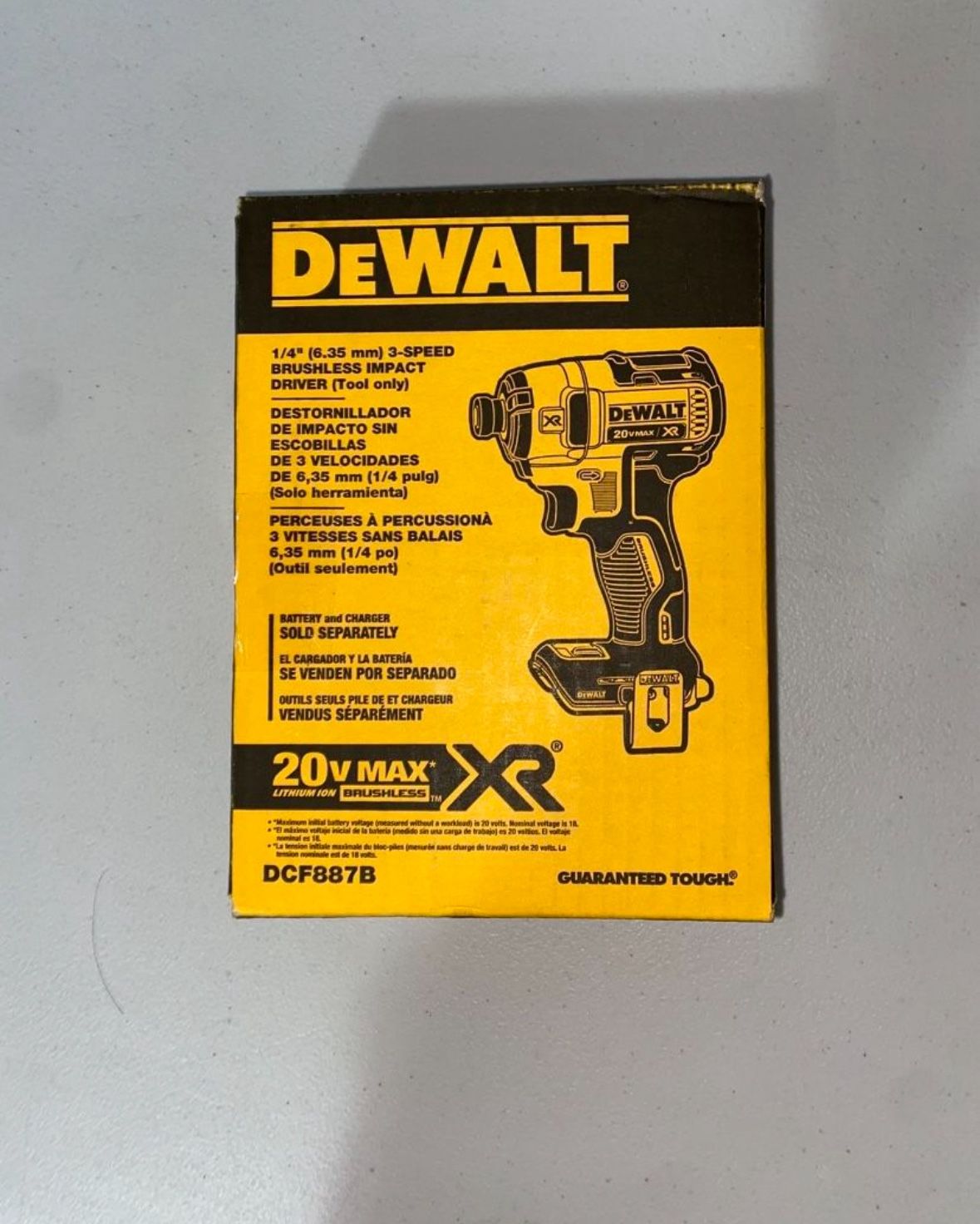 Dewalt XR 20v Impact Driver (Tool Only)