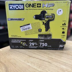 ONE+ HP 18V Brushless Cordless 1/2 in. Hammer Drill Kit with (1) 4.0 Ah High Performance Battery, Charger, and Tool Bag