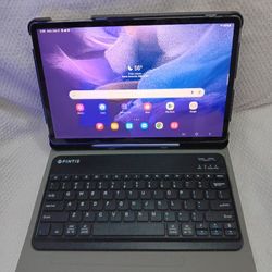 SAMSUNG Galaxy Tab S7 FE 12.4” 256GB WiFi Android Tablet, Large Screen, S Pen & Wireless Keyboard Case – Like New
