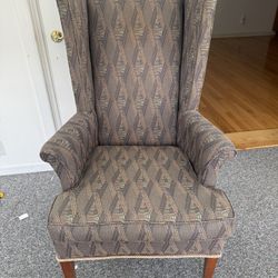 Vintage High Back Arm Chair