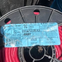 Alambre eléctrico #10 attended  son 5 rollos de 500ft y 1 de 300 ft #12