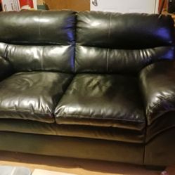 Leather Loveseat