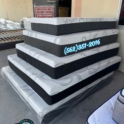 Queen Size Mattress And Boxspring Bed Set New Cama Colchon Y Tambor 