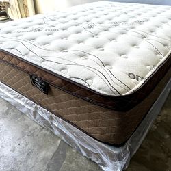 Full Organic Cloud Edition Europillow Top 12inch Matres Andboxspring!!