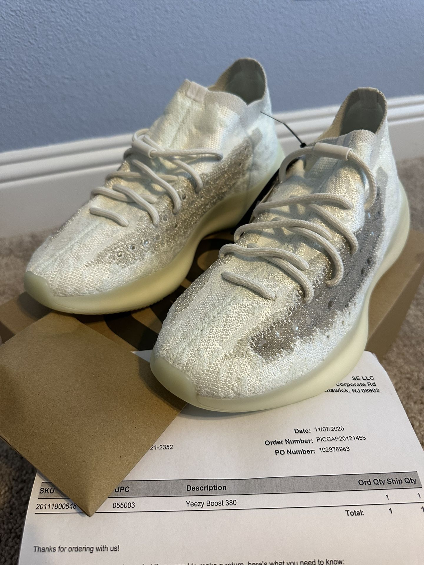 Adidas Yeezy Boost 380 Calcite Glow