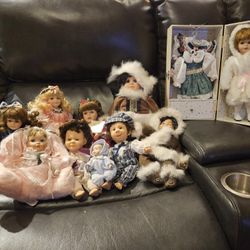 Vintage Porcelain Dolls 