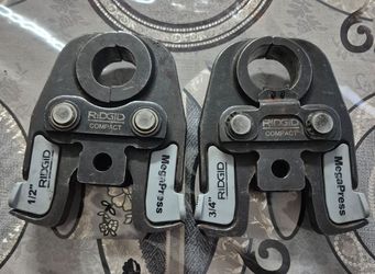 Ridgid megapress jaws (gas)1/2in and 3/4in used $325
