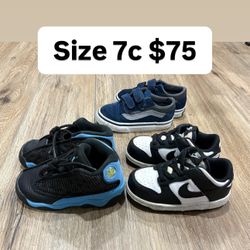 Nike Jordans Vans Size 7c $75 