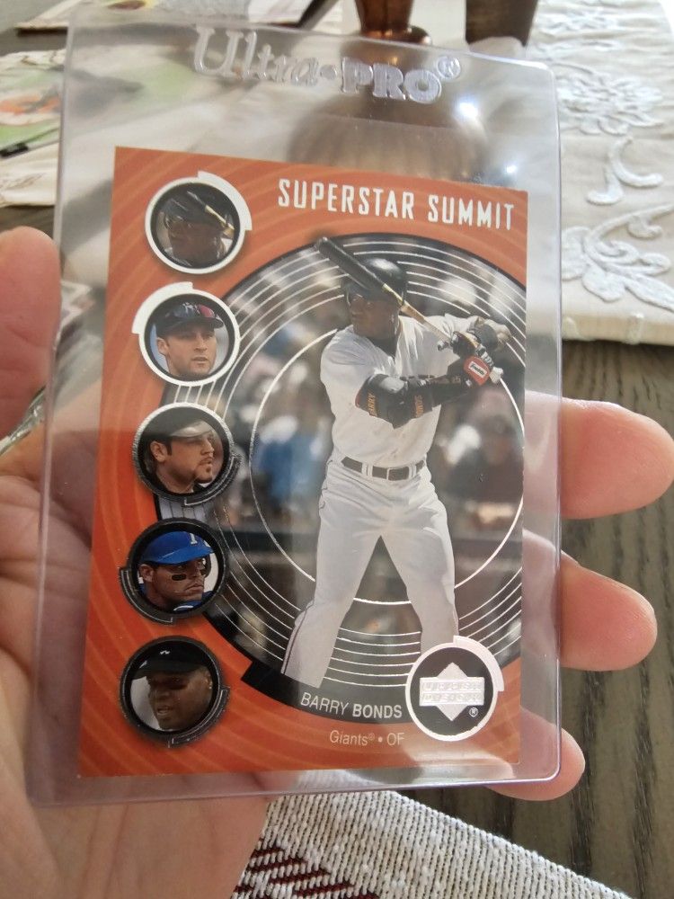 Barry Bonds 02 Upper Deck Superstars Summit Insert Baseball Card 