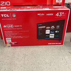 TCL 43” 4K Smart TV 