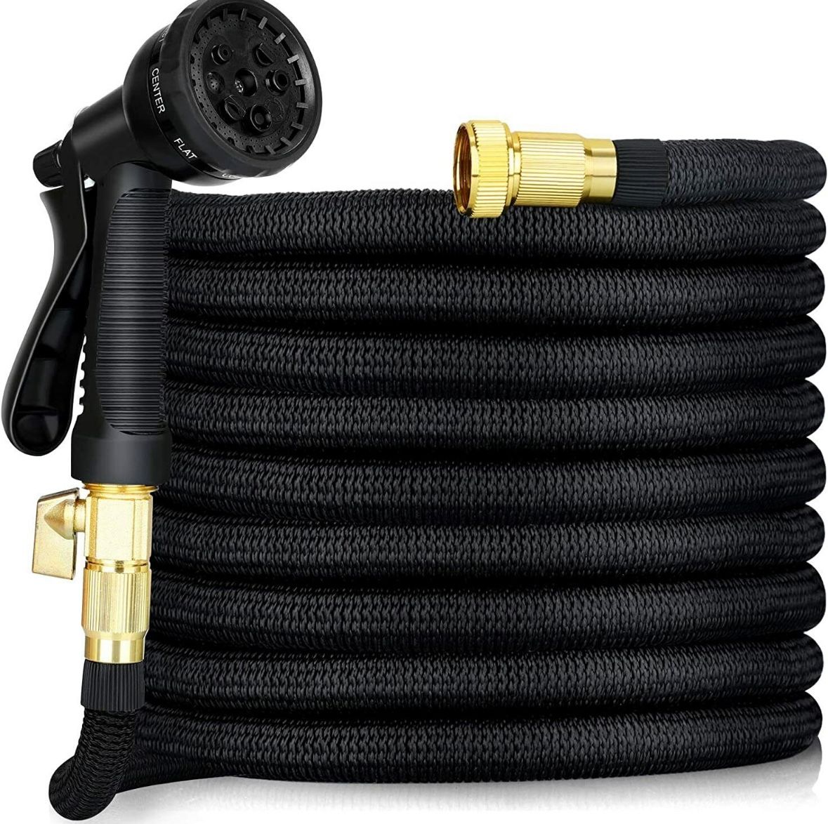 Expanding Expandable Flexible Garden Water Hose with Spray Nozzle 75FT