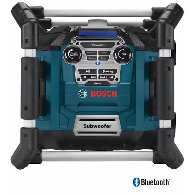 Bosch PB360C Power Box Jobsite Radio with Bluetooth, Battery Included, 18 V, 30-Channel