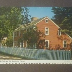 The Solomon Richardson House Sturbridge Village Podunk East Brookfield Massachusetts Princess Continental Collectible Vintage Postcard Post Card RPPC 