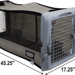 Deluxe Cat / Small Dog Car Kennel, Place In Back Seat