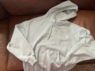 ALO FLEECE PULLOVER HOODIE-S