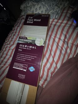 2 in Faux wood blind