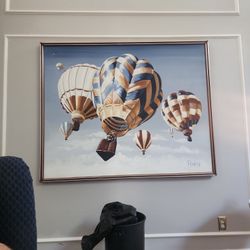 Franklin, Hot Air Balloons Medium: Oil on Canvas