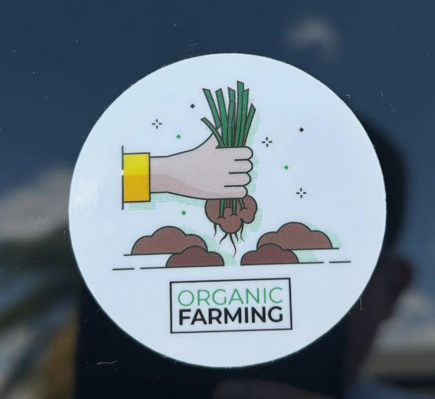 Organic farming sticker