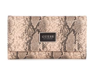 Guess Faux-snakeskin Slim Wallet