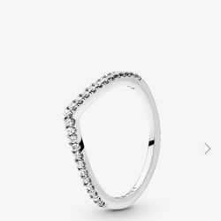 Pandora Sparkling Wish Bone Ring! 