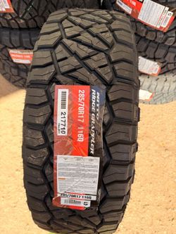 285/70/17 Nitto Ridge Grappler set of tires new