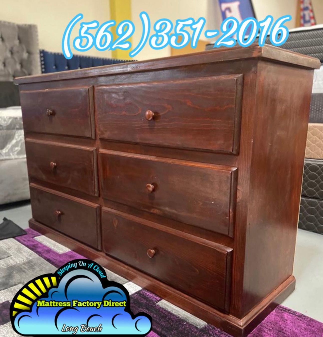 Six Drawer Pinewood Chest Cajonera Comoda Nueva 
