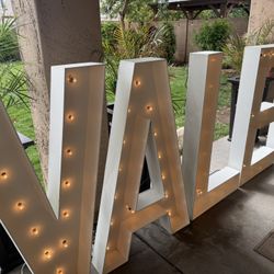 Wood Letters Valerie