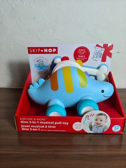 Skip Hop Dino 3-in-1 Musical Pull Toy