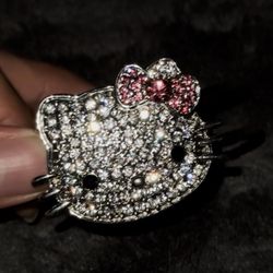 Sparkly Hello Kitty Rhinestone CZ Bracelet 8 inch fit-read description below
