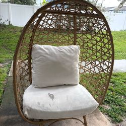Large boho egg chair