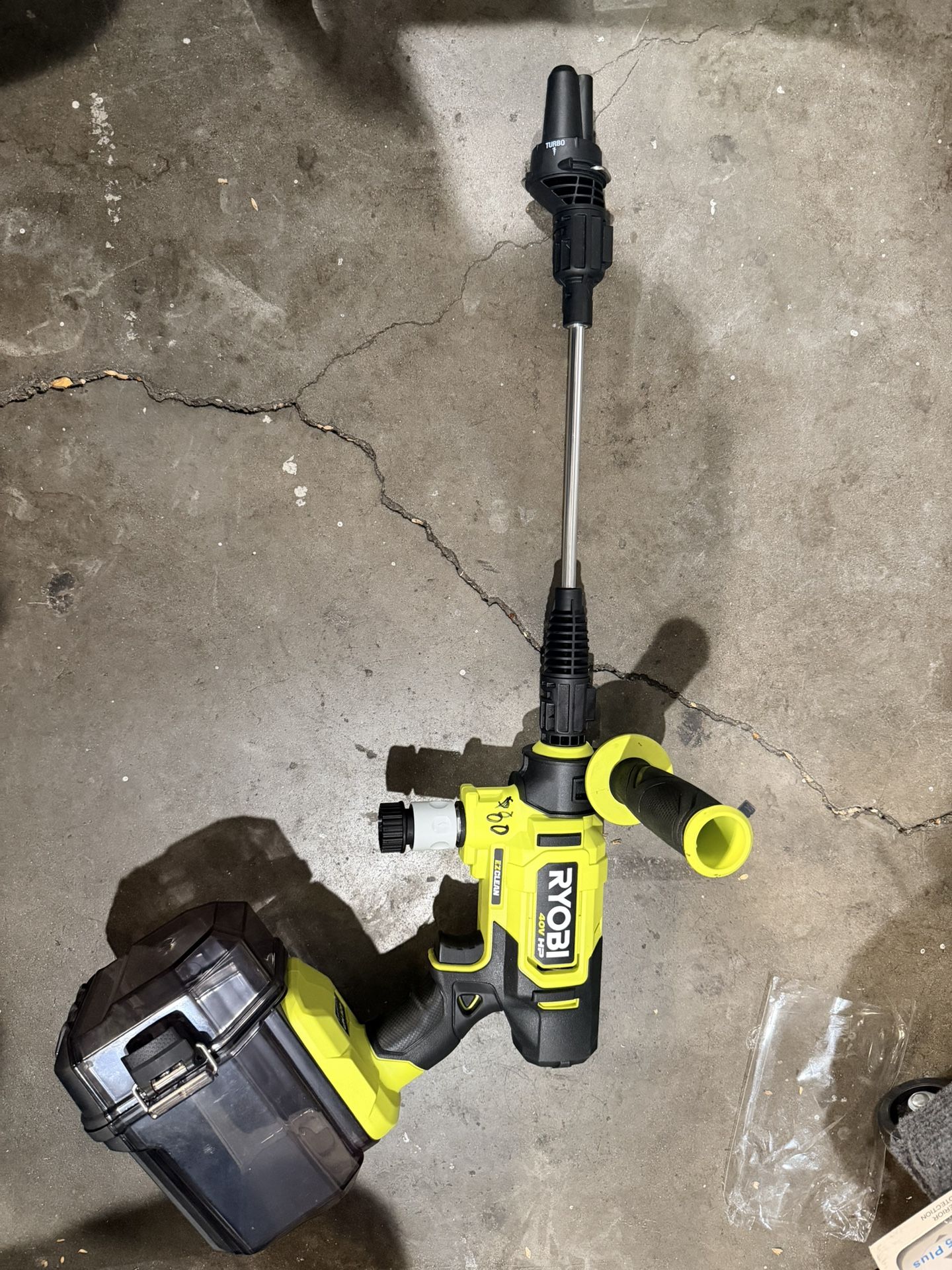 RYOBI 40V HP Brushless EZClean 600 PSI 0.7 GPM Cold Water Electric Power Cleaner (Tool-Only)