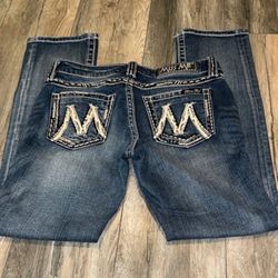 Miss Me Brand Blue Jeans Size 27. Excellent Condition. 
