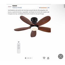 Ventilador De Techo Con Mando 