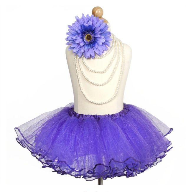 Grape Purple Sparkling Sequined Tutu Skirt