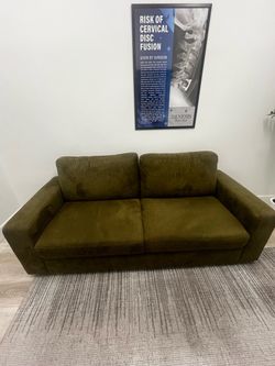 large green couch